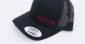 Black Retro Trucker Cap w/ Red GTECHNIQ Logo